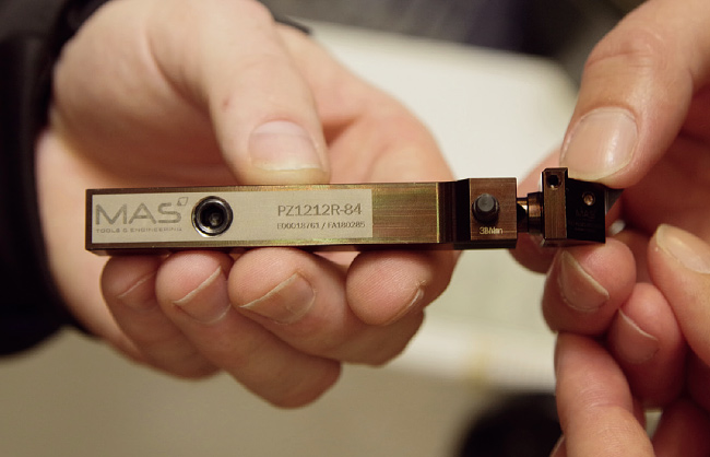 MAS tool is held in hands