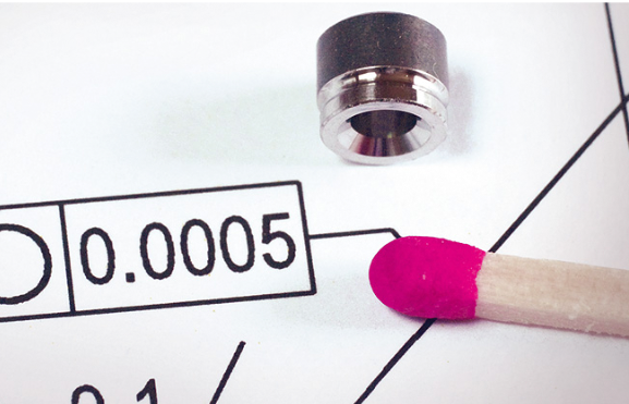 Size comparison of a match and a microfabrication workpiece