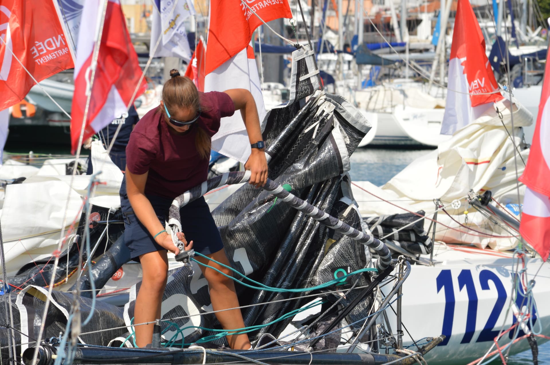 Carla Hénon-Steck mit Boot